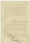 President John Tyler Signed Treaty of Peru -- Tyler's Signature Here on 12 January 1843 Ratifies the 1841 Treaty
